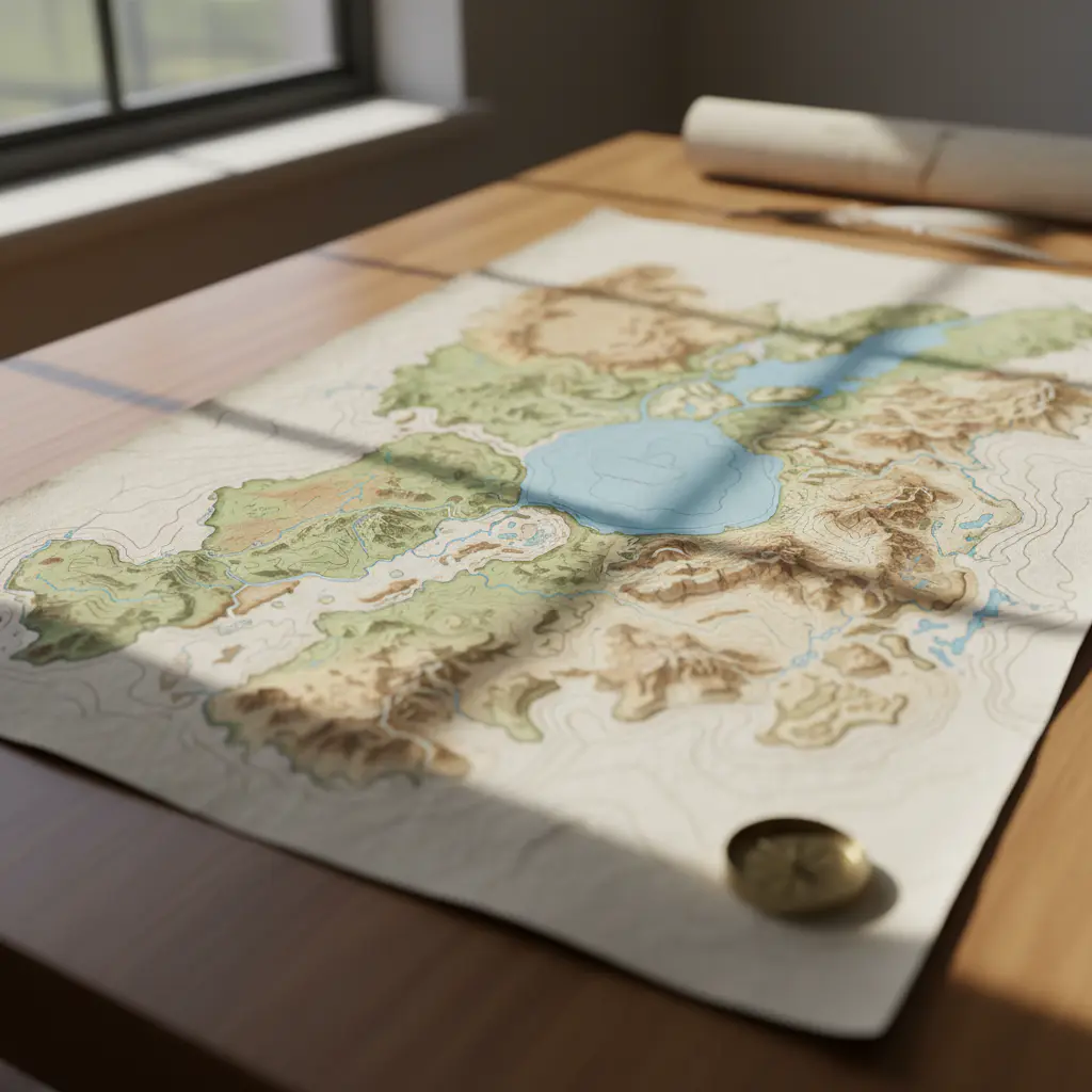 Mapa da região